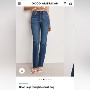 NWT Good  American Good Legs Straight Jeans size 6 Tall